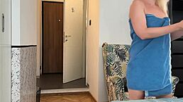 I Dropped The Towel In Front Of The Delivery Man Real Delivery