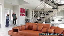 I rubbed my stepdaughter's pussy before plowing her hard