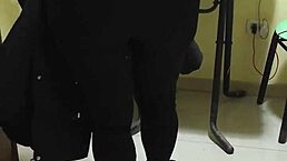 Young man fucks the maid bent over