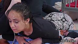 Peculiar teen taken to anus asylum for brutal anal therapy