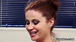 she swallows all the cum from bukkake