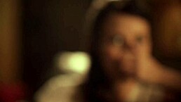 Blonde babysitter licks and fingers pussy in lesbian scene.