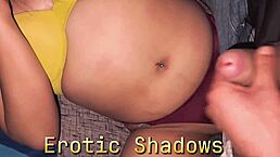 I cum on her sexy belly button, it's so hot! 🔥