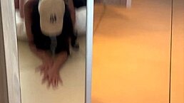 Watch latina hotwife stroke young 18+ guy's huge dick to cum