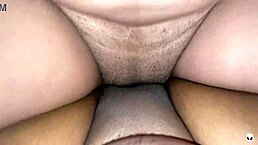 ebony hot girl rubs her pussy against mine in an incredible homemade scissoring session