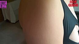 LUCKY STUD STUMBLES ON BIKINI STEPSIS ON THE KITCHEN AS SHE MAKES BREAKFAST FT BABYLUNA939