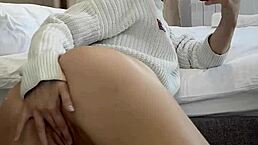 Ellie Leen Fingers Herself in Front of the Mirror. Can You Handle the Squirt?