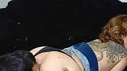 my friend came home and fucked me with his big cock, i filmed it all?