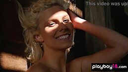 Lovely Nude Blonde Milf Jenessa Dawn Introduces Her Farm And Pussy