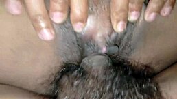 i love how my girlfriend rides my cock, spreading her wet pussy until she squirts inside