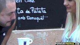 Filming a couple through the window in hidden view