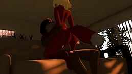 Five Furry Characters in Anal Action