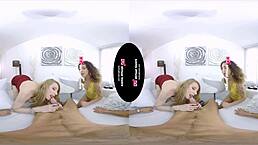 Guy pays two shemales in lingerie to fuck him hard 😏.