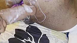 ebony bbw fucks the shit out of her husband in anal pov