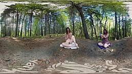 Sexual Yanks Vr Turquoise Masturbating Outdoors