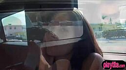 An amateur teen 18+ hops into a moving car with a stranger. They start talking and things get interesting.