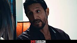 Perv stepuncle engages in taboo threesome with stepmom and teen stepdaughter, involving deepthroat blowjobs