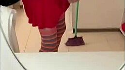 Cleaning Girl With Big Ass Big Cock Brunette Latina Wants To Increase Fetish Fun