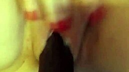 Fucking machine first time BBC dildo