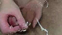 Bath Handjob Ended With Hot Underwater Cumshot