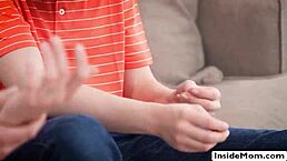 Two Pervert Teens Fuck Busty MILF Stepmoms with Monster Cocks!