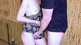 Fucking a skinny slut doggystyle, that skinny married girl is super white, submissive, and loves to fuck like a whore.