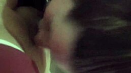 before work she gives a sloppy blowjob