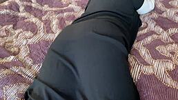 syrian girl in hijab has hardcore sex with hot guy, getting cum in pussy