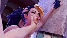 K Da Akali Enjoys A Private Moment In The Bathroom With Her Partner