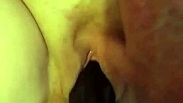 Fucking machine first time BBC dildo