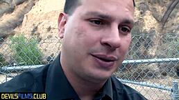 Seductive Teen 18+ Babe Riding Cock Outdoors