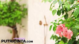 tanned teen putri cinta squirts big tits and ass all over camera