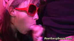 German babes attend their first party event