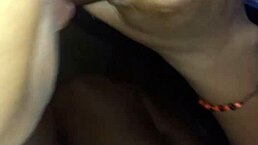 wife caught sucking big black cock alone