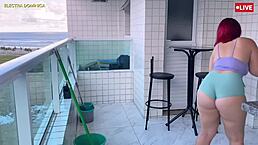 oh gosh, i hired this maid and she's super naughty in those mini shorts, got me all excited like crazy