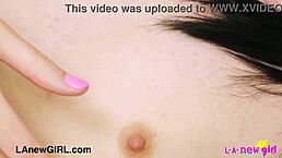 this sophisticated brunette model undresses on the sofa during her photoshoot interview, revealing her sexy body as a teen amateur in a casual casting session