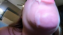 Pregnant Housewife Swallows Stranger's Cum