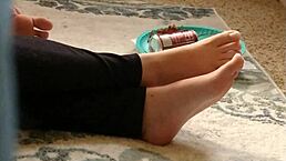 Cute Feet Hidden In Candid Fetish Moment