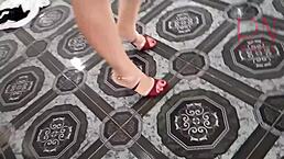 Regina Noir Strips On High Heels In Empty House