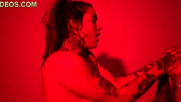 Hot tattooed alt girl taking that big black cock in her skinny ass for first time
