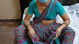 South Indian couple fucking pussy and ass on bed