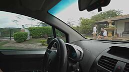 Pair of latinas use big asses to attract clients and fuck them