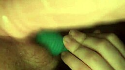 High transsexual masturbates with dildo and toys solo.