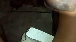 wife caught sucking big black cock alone