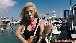 busty teen roughfucked after deepthroating in bdsm domination