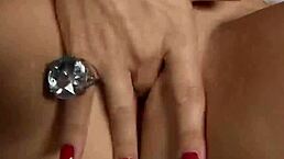 Wow, sensual princess Vicky Vette fingers her wet pussy! She squeezes those big tits while reaching orgasm in lingerie!