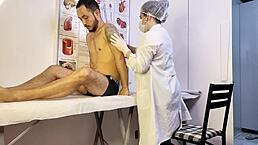 Paciente Gets Hard During Nurse Exam!