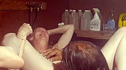 You wanna eat and fuck my swollen pussy on this washing machine again?