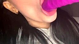 horny british girl toys herself to orgasm