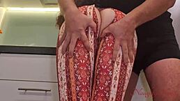 fucking my cleaner lady with big ass and tits for extra tip while she submits in doggystyle!